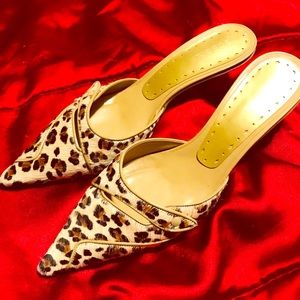 BCBGeneration Cheetah Print Mules